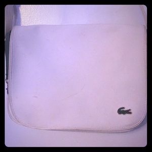 Women’s white Lacoste ladies messenger bag 🐊